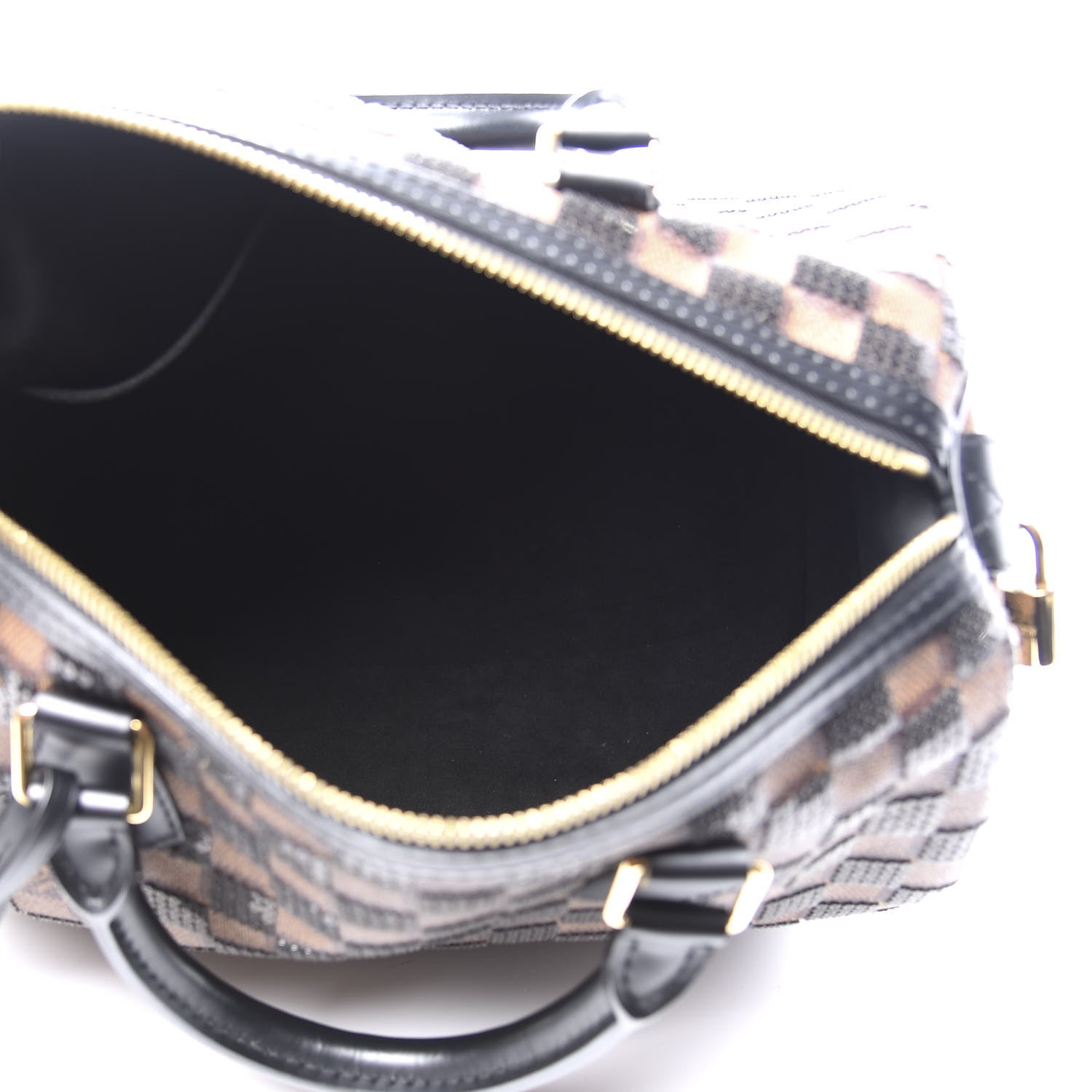 Louis Vuitton Damier Paillettes Speedy 30 Black 4 of 11