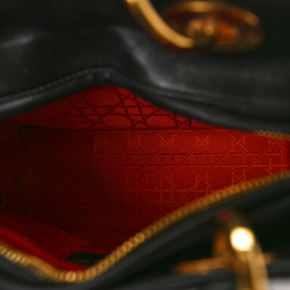 Christian Dior Lambskin Cannage Medium Lady Dior Black 5 of 11
