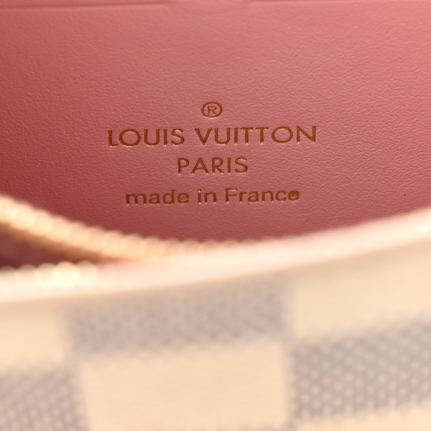 Louis Vuitton Damier Azur Croisette Chain Wallet Rose Ballerine 9 of 16