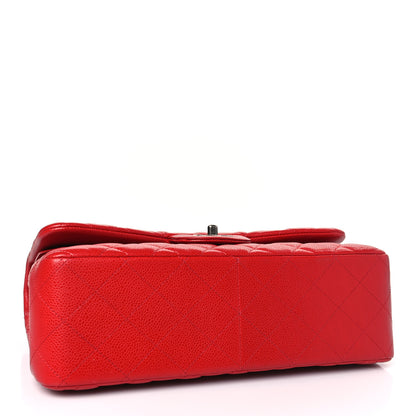 Chanel Caviar Quilted Jumbo Double Flap Red 4 of 9