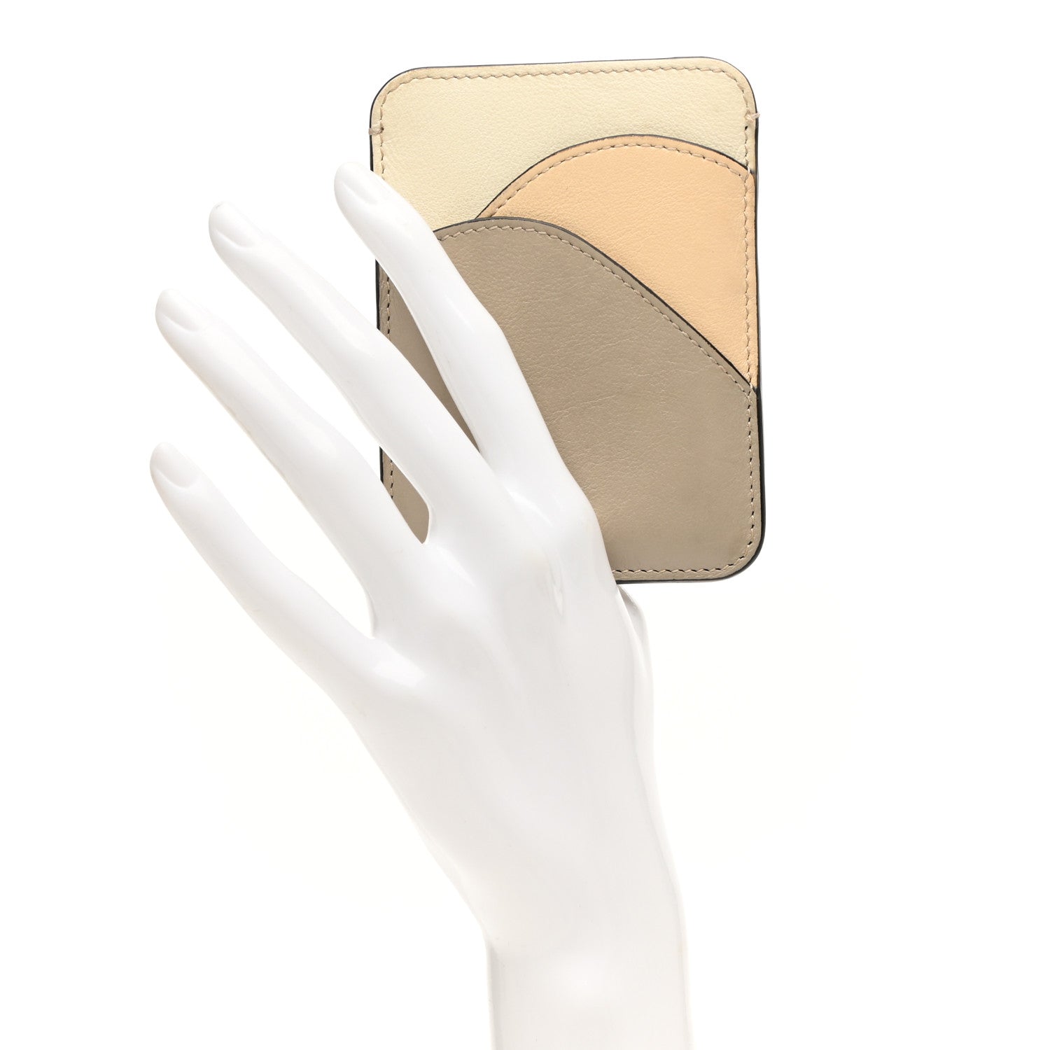 Chloe Smooth Calfskin Walden Card Holder Pastel Grey 2 of 12