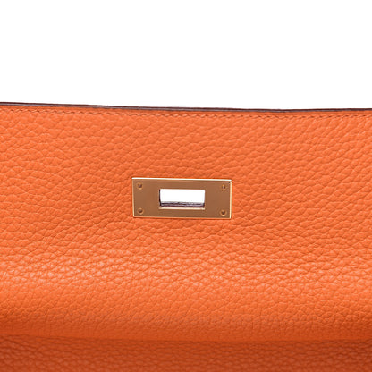 Hermes Taurillon Clemence Kelly Retourne 32 Orange 17 of 33
