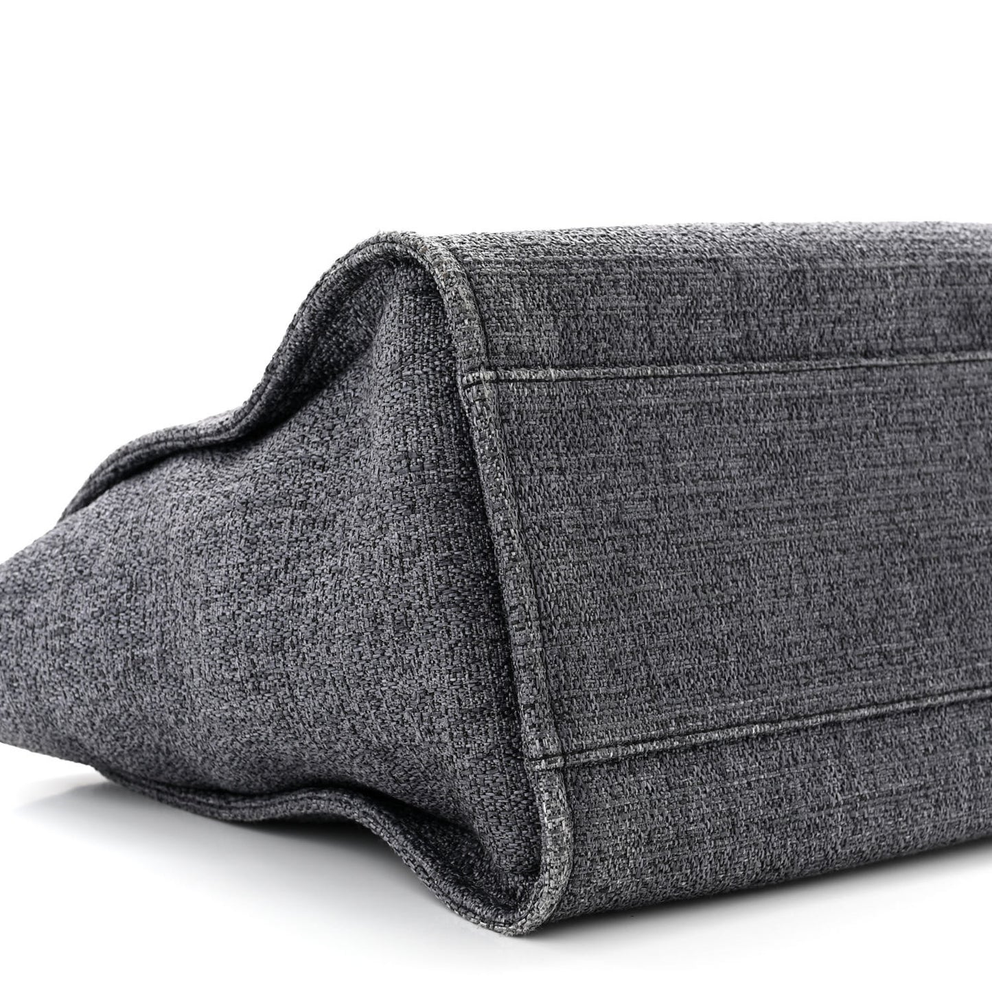 Lurex Boucle Medium Deauville Tote Black