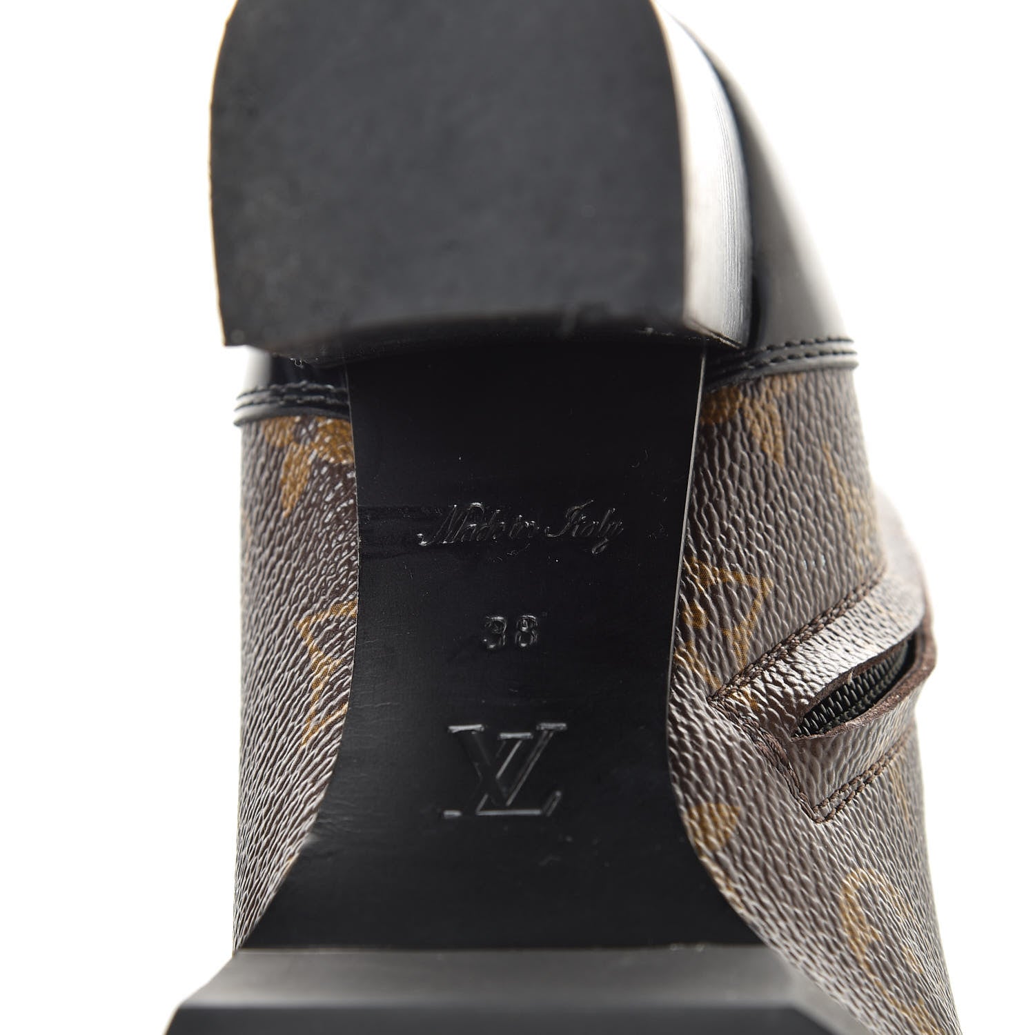 Louis Vuitton Patent Calfskin Monogram Star Trail Ankle Boots 38 Black 6 of 8