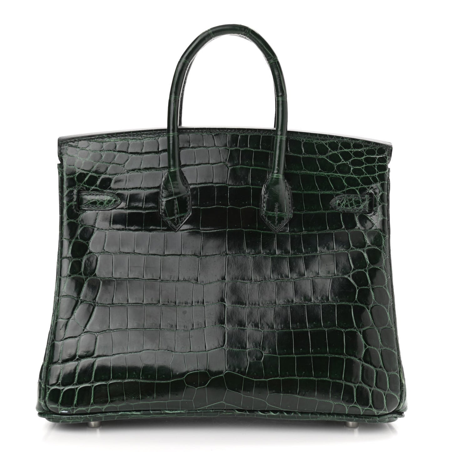 Shiny Niloticus Crocodile Birkin 25 Vert Fonce