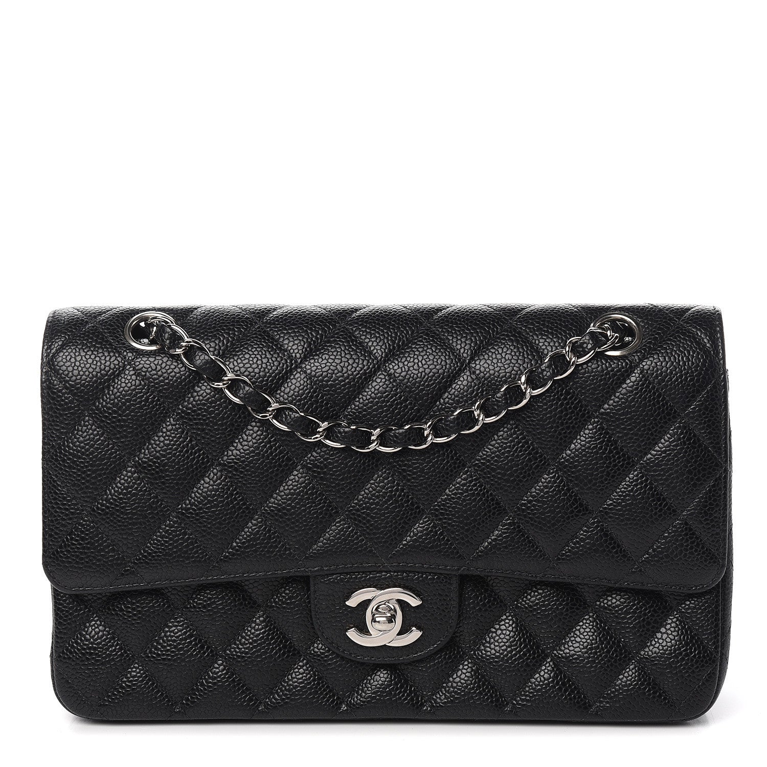 Chanel Caviar Quilted Medium Double Flap Black 1 of 10