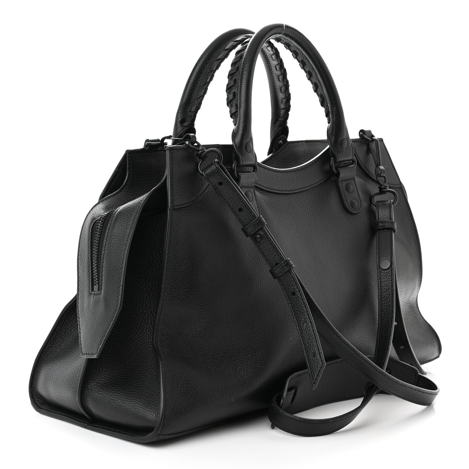 Balenciaga Grained Calfskin Black Hardware Neo Classic City Black 3 of 12