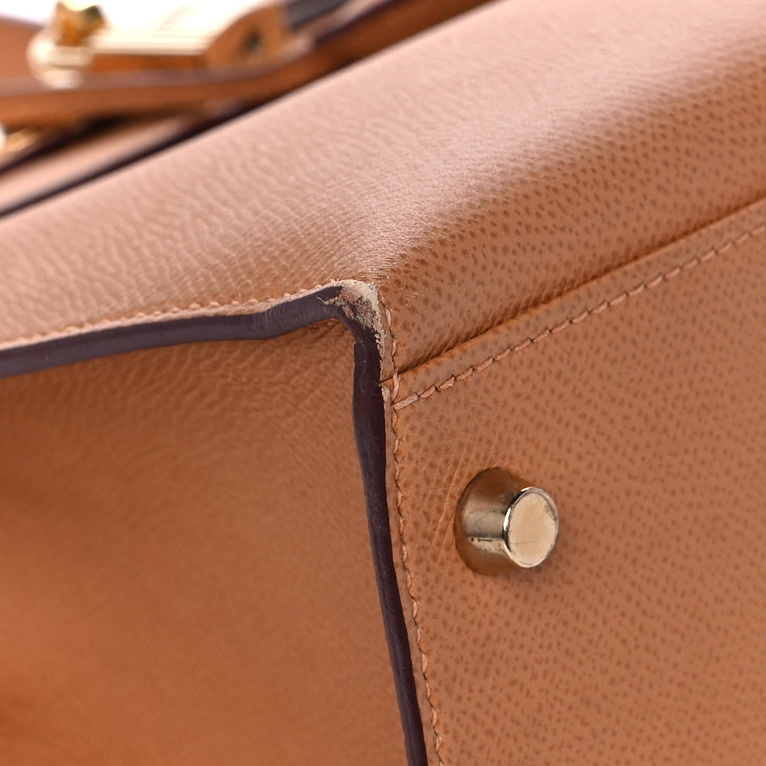 Hermes Epsom Kelly Sellier 32 Camel Tabac 8 of 23