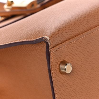 Hermes Epsom Kelly Sellier 32 Camel Tabac 8 of 23