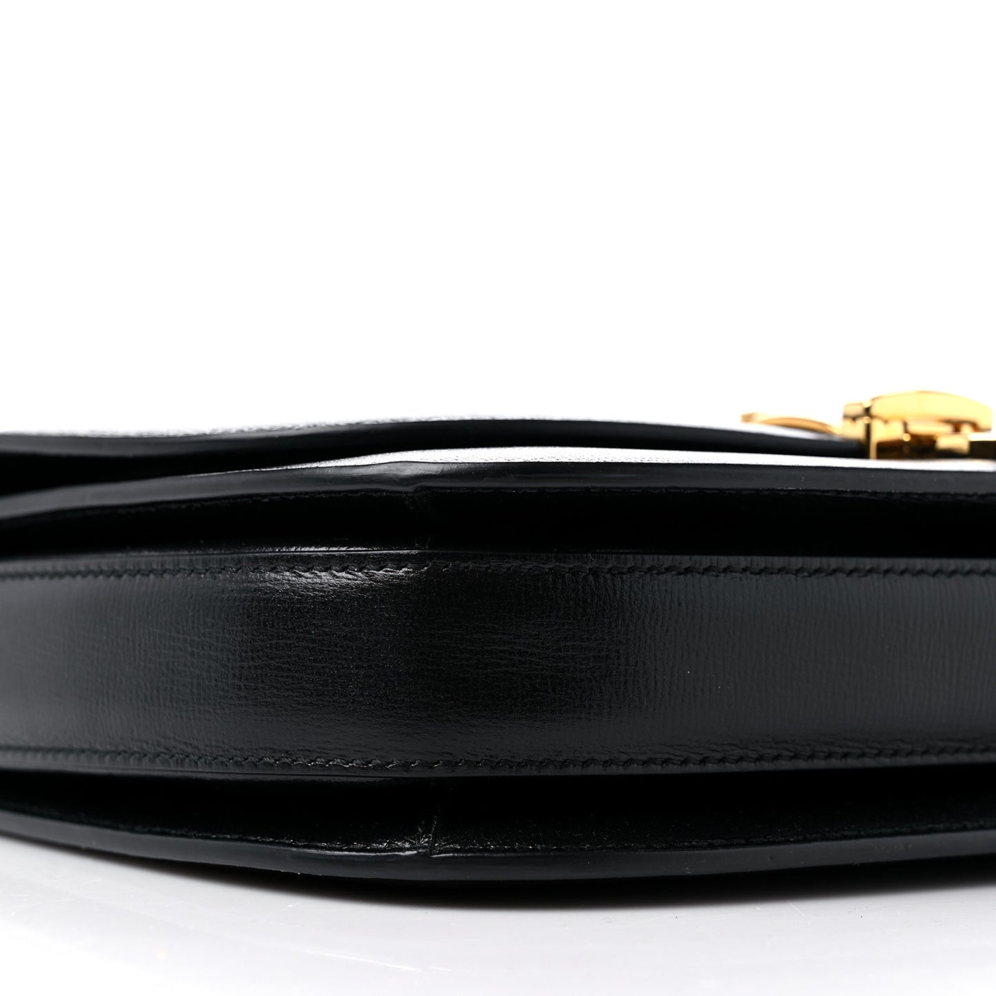 Azalea Calfskin Small Sylvie 1969 Flap Messenger Bag Black