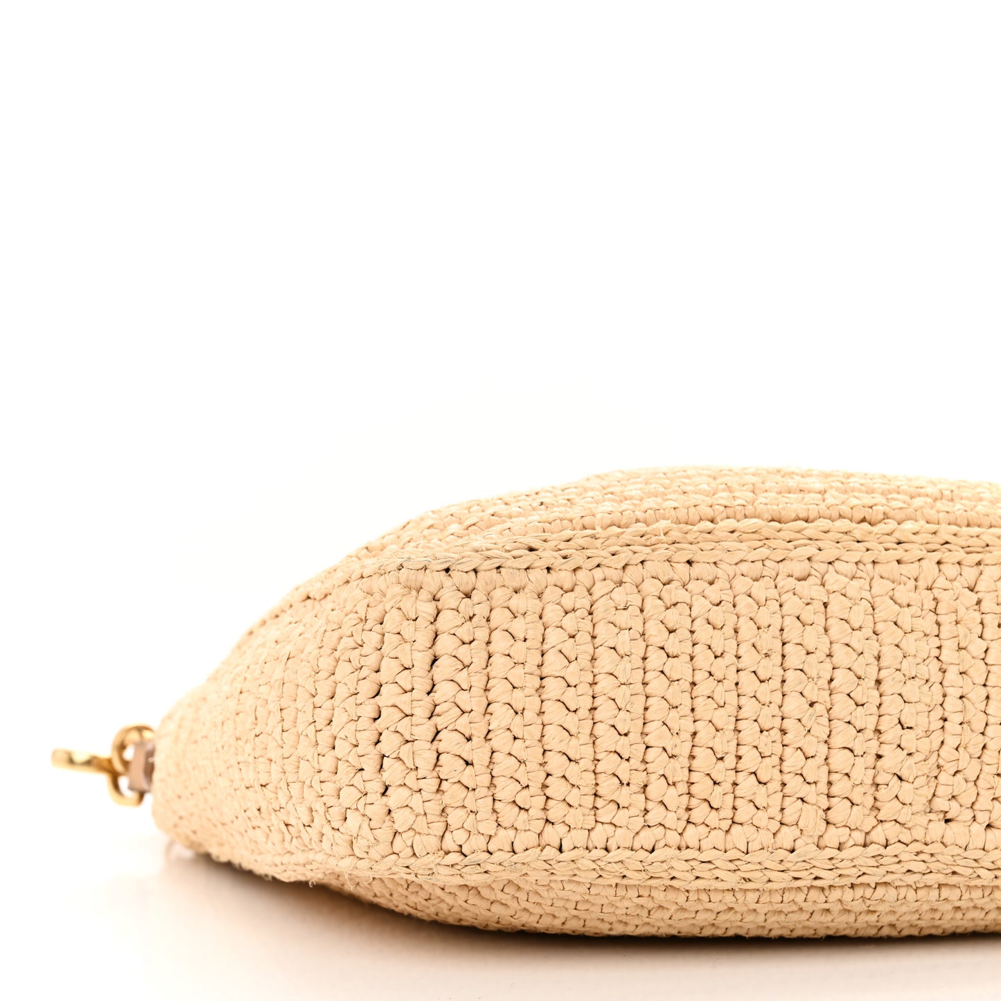 Yarn Raffia Effect Crochet Re-Edition 2005 Shoulder Bag Naturale