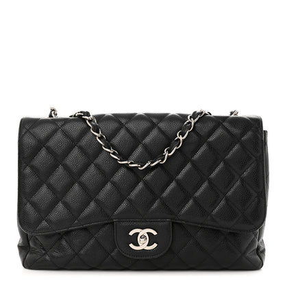 Chanel Caviar Quilted Jumbo Single Flap Black 1 of 13