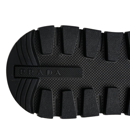Prada Re-Nylon Piuma Metal Triangle Logo Quilted 45mm Sneakers 37 Alabastro 6 of 8