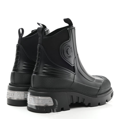 Christian Dior Neoprene Rubber Dior Genesis 30mm Ankle Boots 41 Black 4 of 9