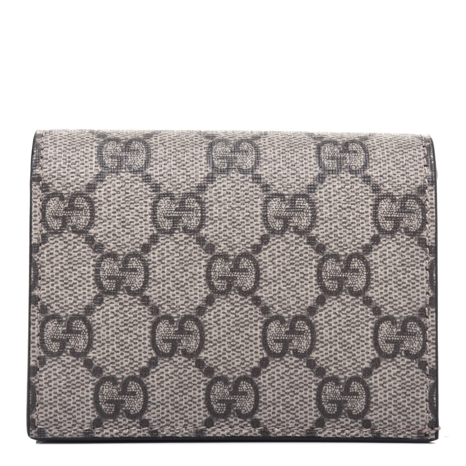 Gucci GG Supreme Monogram Card Case Beige 1 of 10