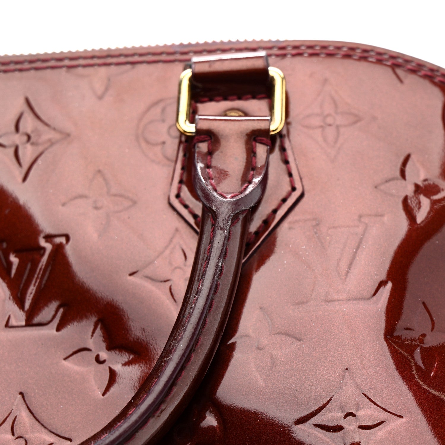 Louis Vuitton Vernis Alma PM Rouge Fauviste 11 of 15