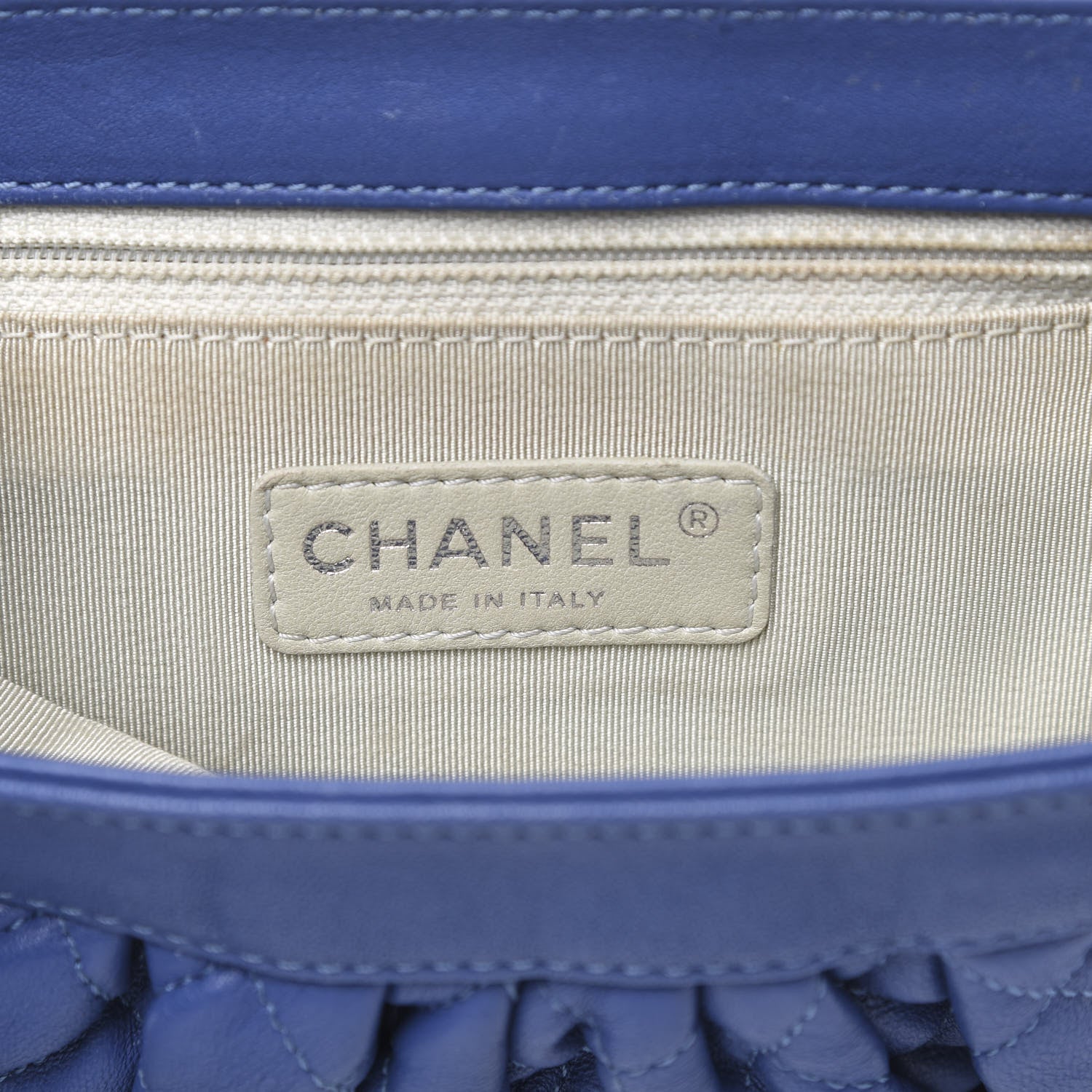 Chanel Washed Lambskin Quilted Mini Chain Around Flap Blue 6 of 15