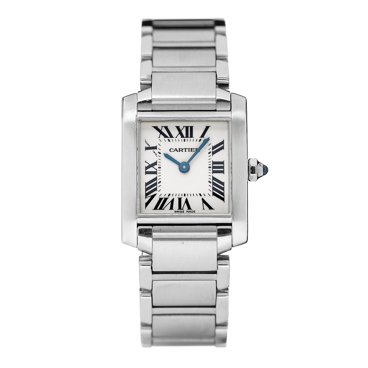 Stainless Steel 20mm Tank Francaise Quartz Watch