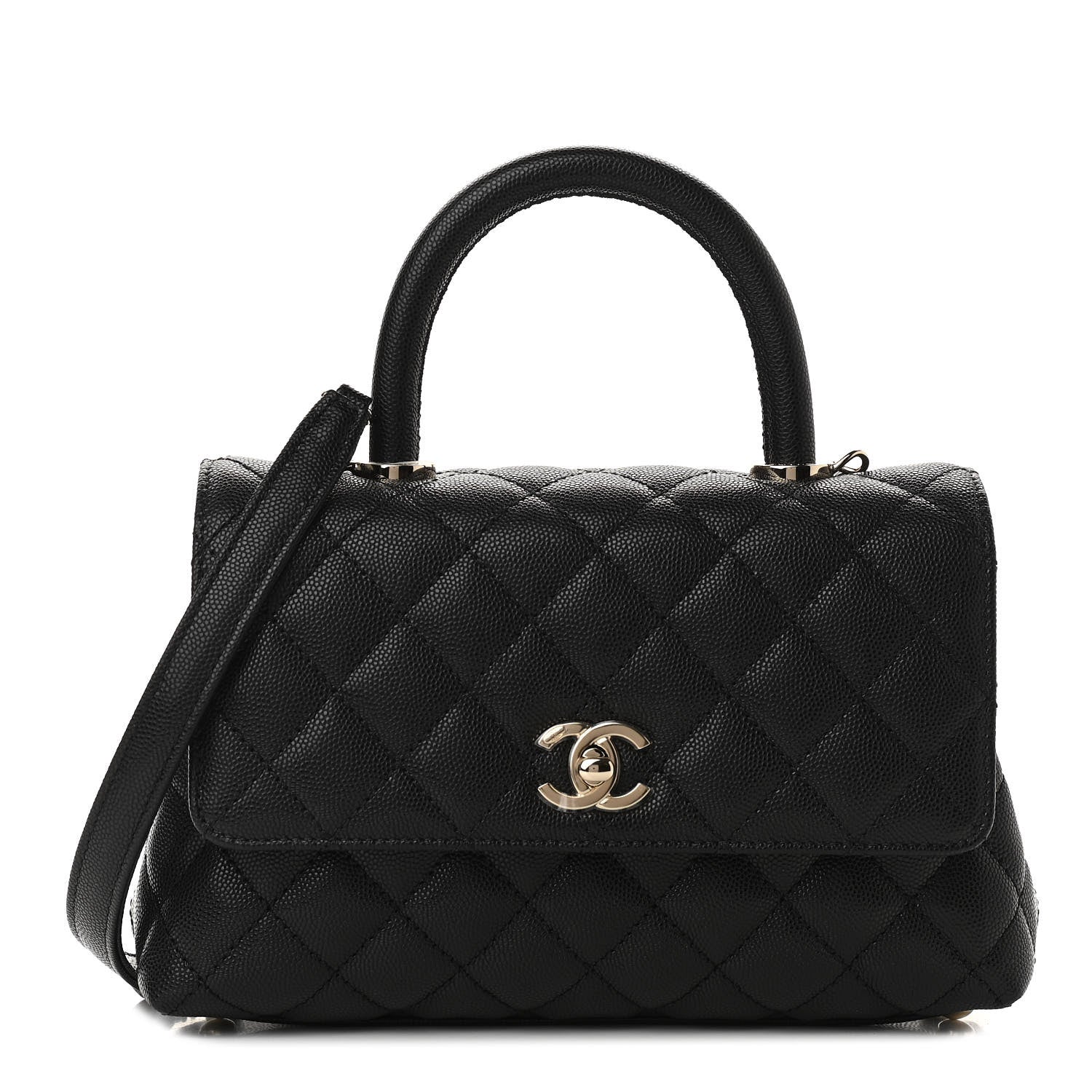 Chanel Caviar Quilted Mini Coco Handle Flap Black 1 of 9