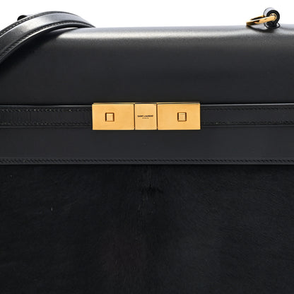 Saint Laurent Pony Hair Calfskin Manhattan Top Handle Black 7 of 9