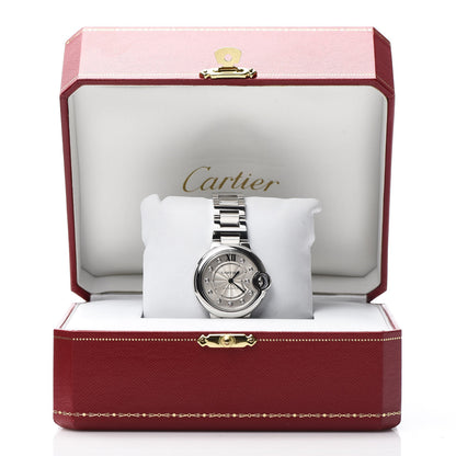 Cartier Stainless Steel Diamond 33mm Ballon Bleu De Automatic Watch 9 of 9