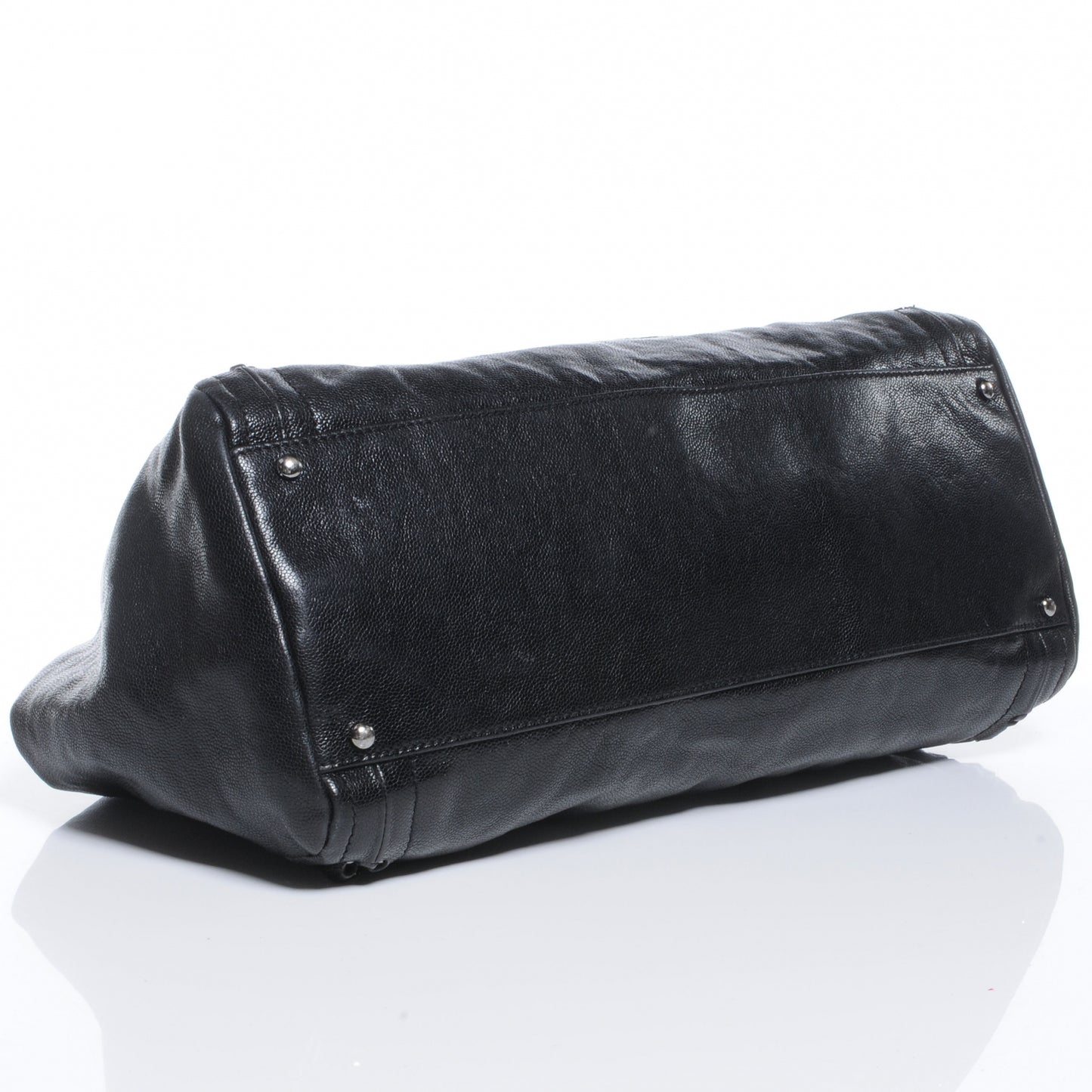 Caviar Modern Chain Tote Black