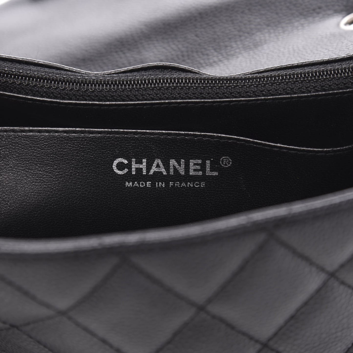 Caviar Quilted Jumbo Single Flap Black