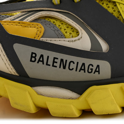 Balenciaga Mesh Nylon Mens Track Sneakers 40 Yellow Black White 10 of 19