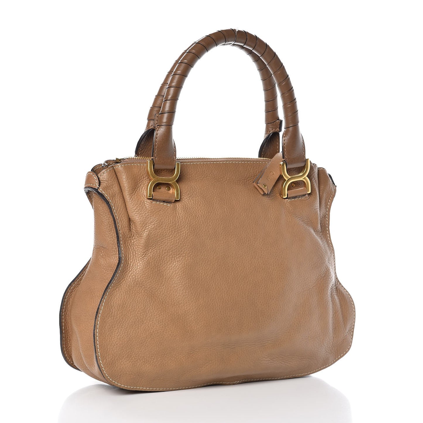Calfskin Medium Marcie Satchel Nut