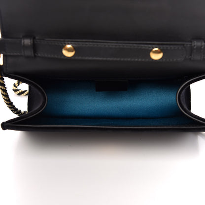 Gucci Velvet Crystal Square G Shoulder Bag Black 5 of 10
