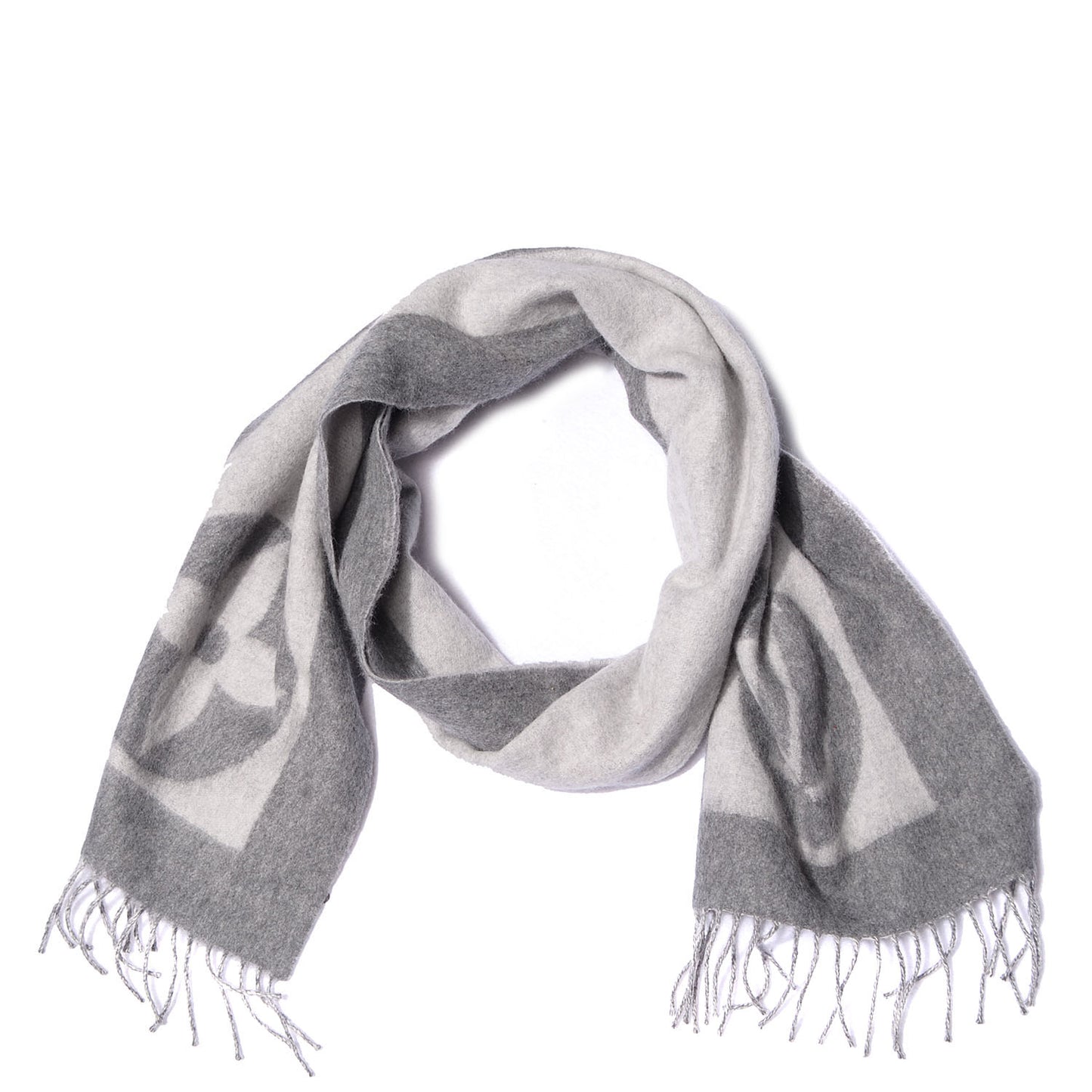 Wool Angora Cardiff Scarf Grey