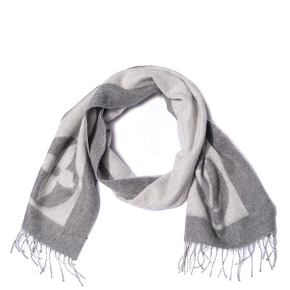 Louis Vuitton Wool Angora Cardiff Scarf Grey 3 of 4