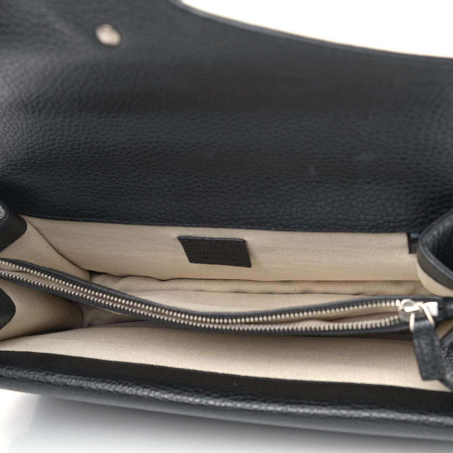 Pebbled Calfskin Small Dionysus Shoulder Bag Black