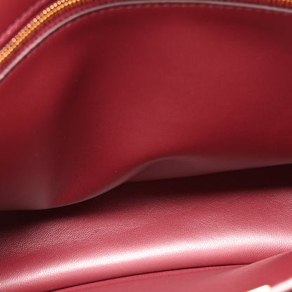 Balenciaga Natural Smooth Calfskin Medium Rodeo Top Handle Handbag Dark Burgundy 5 of 9