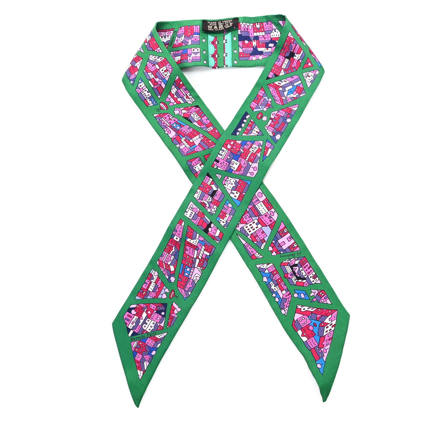 Silk Rive Droite Rive Gauche Twilly Vert Rose Bleu