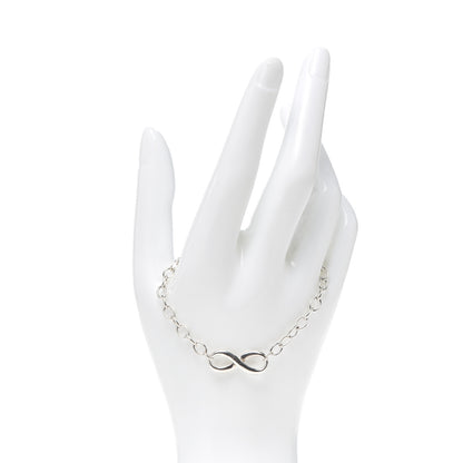 Tiffany Sterling Silver Infinity Chain Bracelet 2 of 6