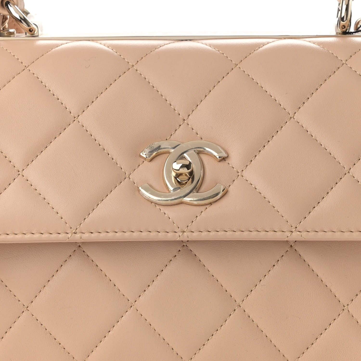 Chanel Lambskin Quilted Small Trendy CC Dual Handle Flap Bag Beige 8 of 10