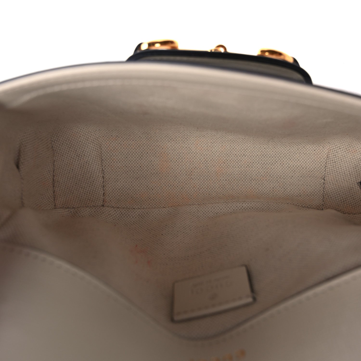 Gucci GG Supreme Monogram Web Mini Horsebit 1955 Shoulder Bag Beige Mystic White 5 of 11