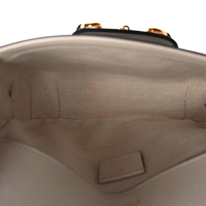 Gucci GG Supreme Monogram Web Mini Horsebit 1955 Shoulder Bag Beige Mystic White 5 of 11