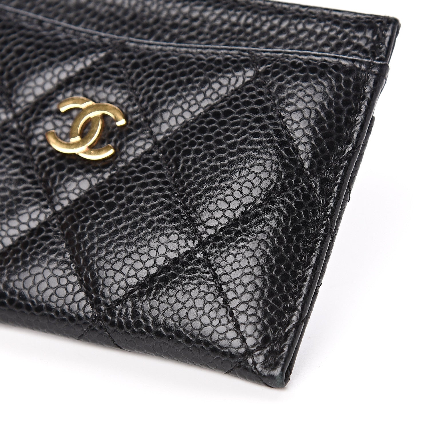 Chanel Caviar Quilted Card Holder Black 9 of 9