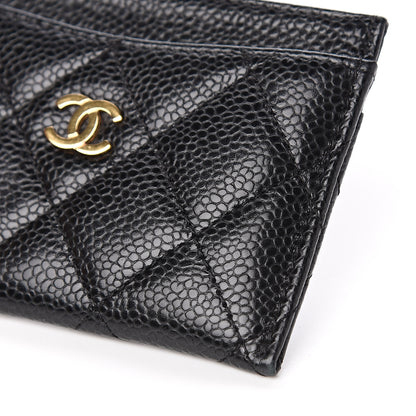 Chanel Caviar Quilted Card Holder Black 9 of 9