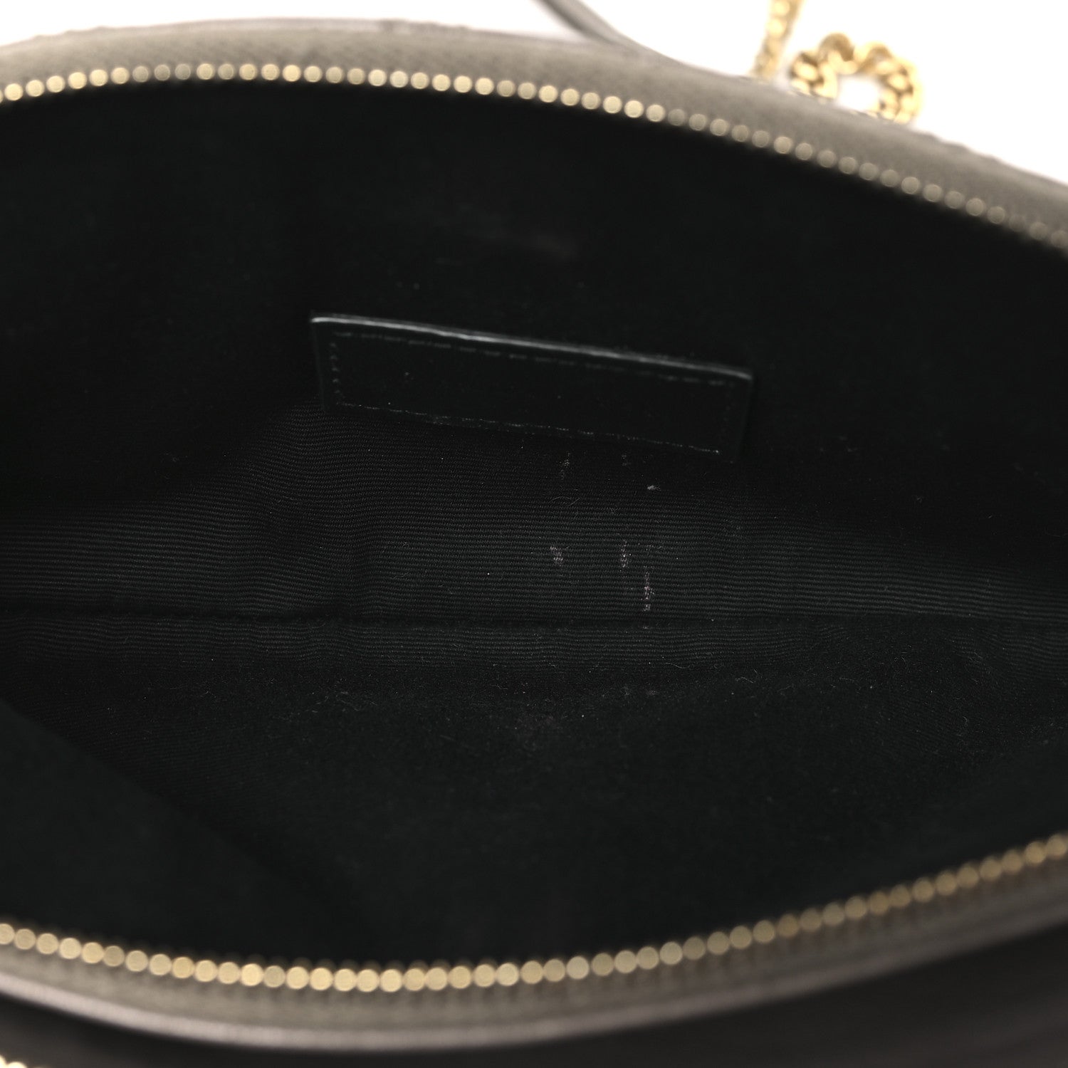 Saint Laurent Grained Lambskin Quilted Mini Becky Double Zip Bag Taupe 5 of 11