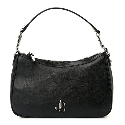 Jimmy Choo Lambskin JC Soft Hobo Bag Black 1 of 10