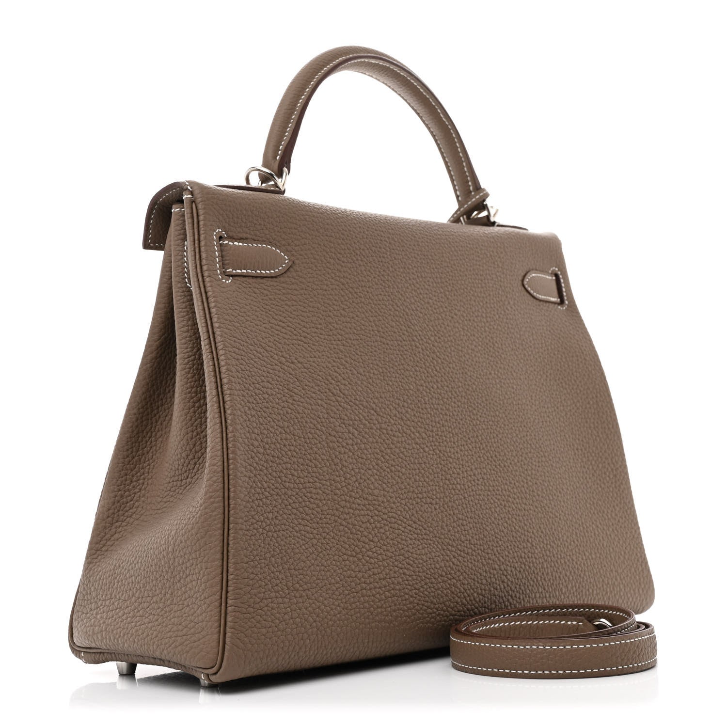 Hermes Togo Kelly Retourne 32 Etoupe 3 of 13