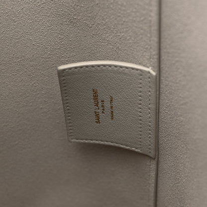 Saint Laurent Calfskin North South Shopping Tote Porcellana 7 of 9
