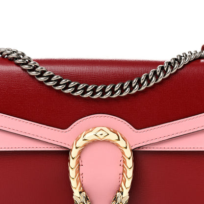 Gucci Azalea Calfskin Enamel Small Dionysus Shoulder Bag New Cherry Red Wild Rose Off White 9 of 11