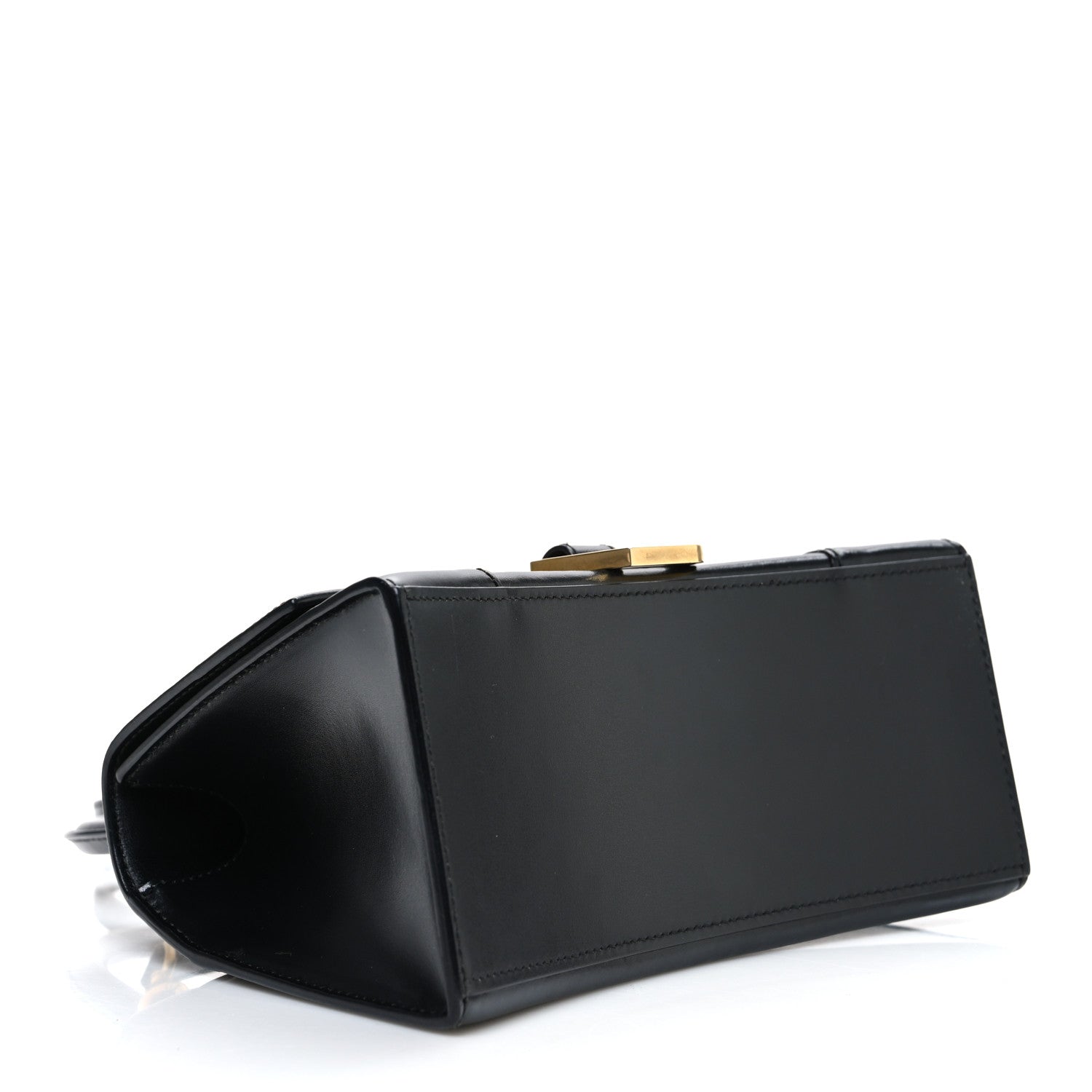 Balenciaga Shiny Box Calfskin Small Hourglass Top Handle Bag Black 4 of 10