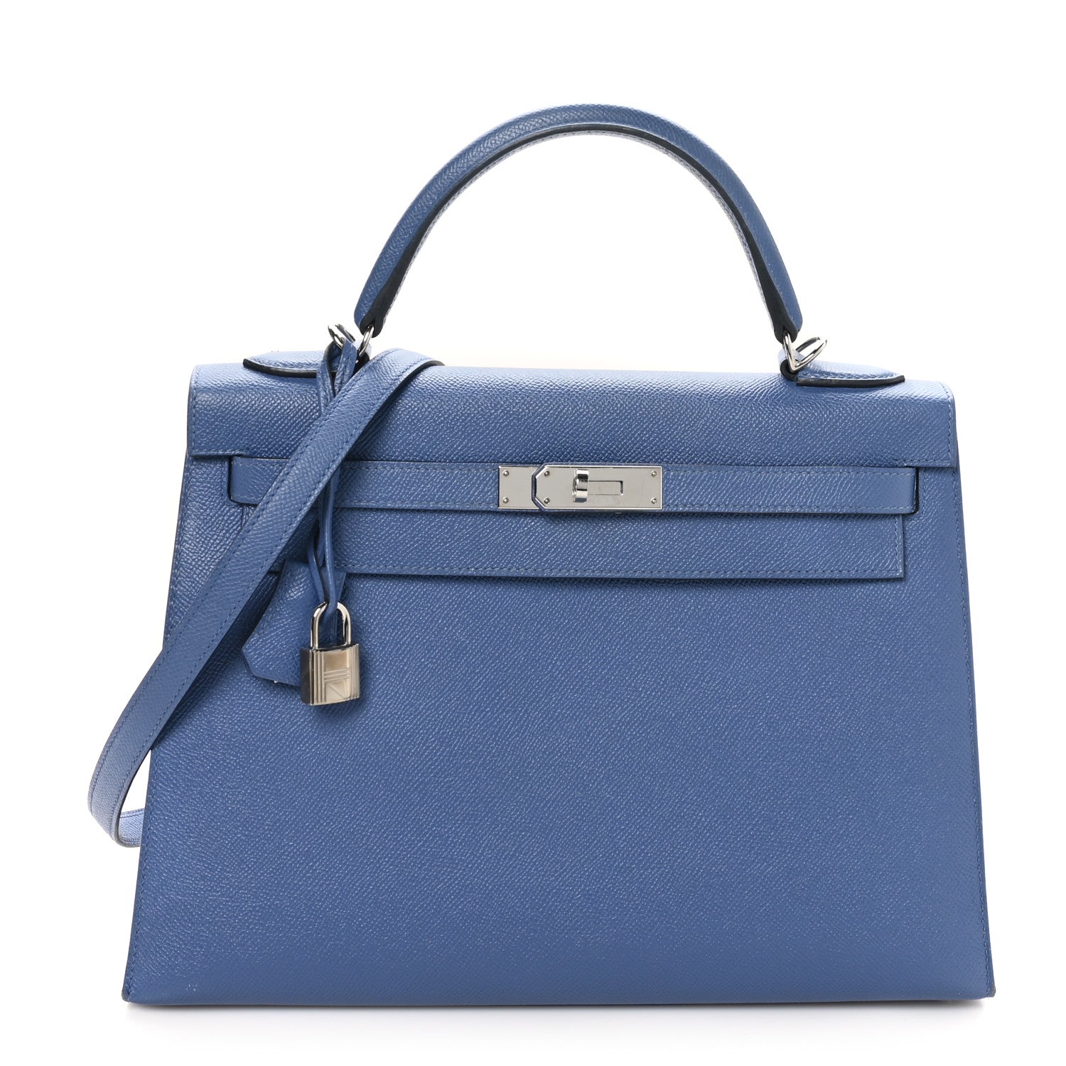Hermes Epsom Kelly Sellier 32 Bleu Brighton 1 of 13