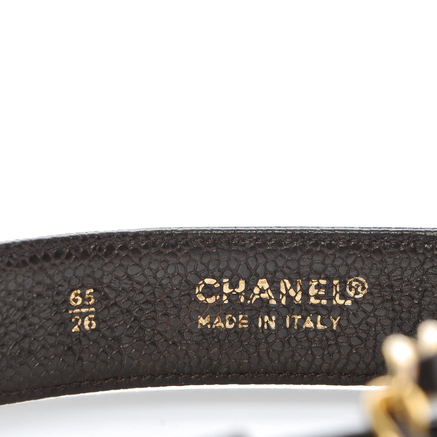 Caviar Chain Belt 65 26 Dark Brown