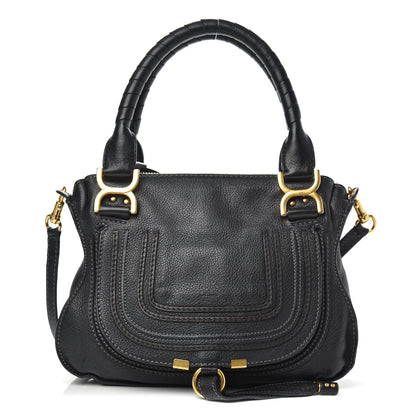 Chloe Calfskin Small Marcie Satchel Black 1 of 12